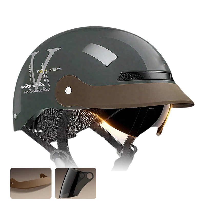 🪖 50% DE RÉDUCTION! 🏍️ Casque de Moto Léger & Résistant aux Chocs – Respirant, Confortable & Protection Supérieure 🛡️