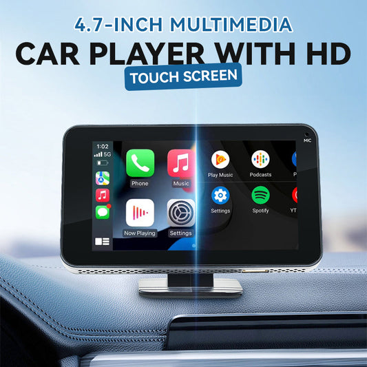 🚗Lecteur Multimédia pour Voiture 4,7" – Écran Tactile HD, Bluetooth 5.0 & Caméra de Recul USB🎧