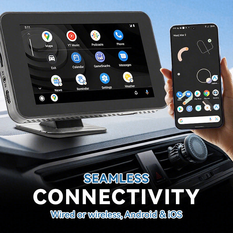 🚗Lecteur Multimédia pour Voiture 4,7" – Écran Tactile HD, Bluetooth 5.0 & Caméra de Recul USB🎧