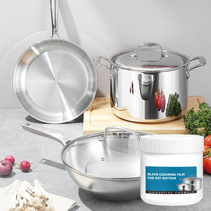 🧽ACHETEZ 2 OBТENEZ 3✨Pâte Dissolvante Résidus Brûlés🍳Nettoie en Profondeur Casseroles & Plats sans Rayures, Élimine Graisse et Carbonisation en 5 Min🔥