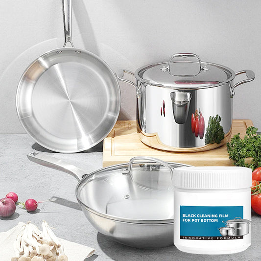 🧽ACHETEZ 2 OBТENEZ 3✨Pâte Dissolvante Résidus Brûlés🍳Nettoie en Profondeur Casseroles & Plats sans Rayures, Élimine Graisse et Carbonisation en 5 Min🔥