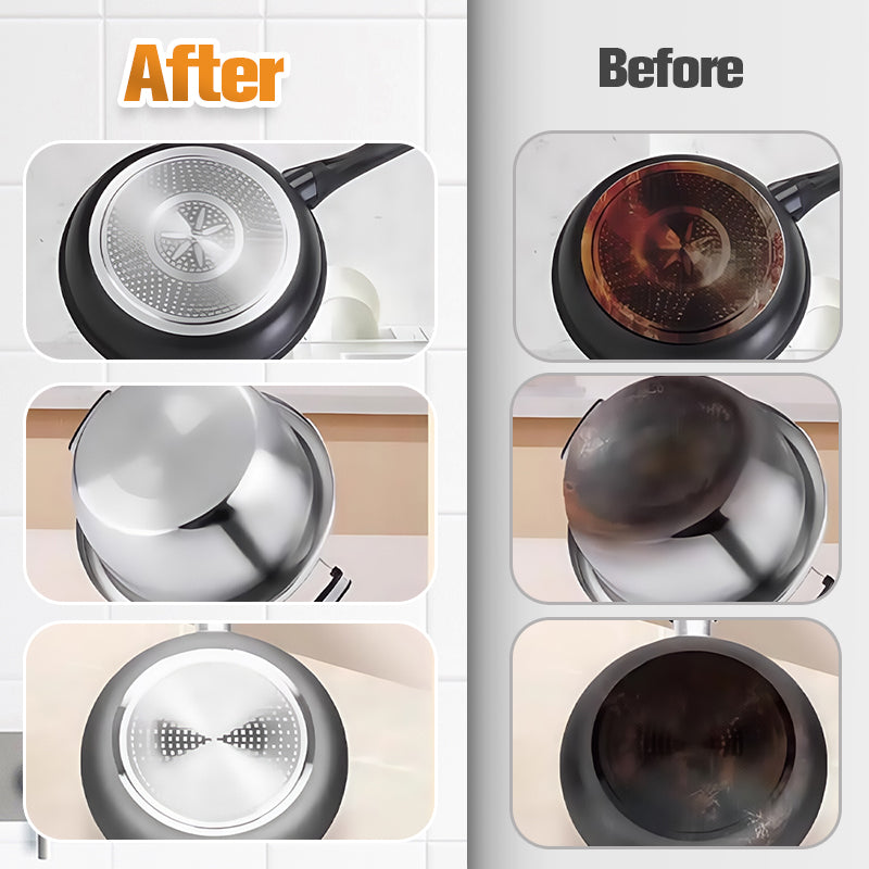 🧽ACHETEZ 2 OBТENEZ 3✨Pâte Dissolvante Résidus Brûlés🍳Nettoie en Profondeur Casseroles & Plats sans Rayures, Élimine Graisse et Carbonisation en 5 Min🔥