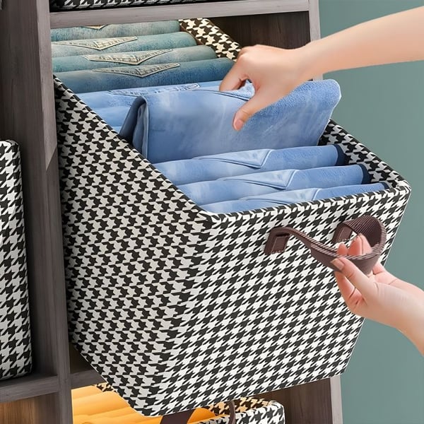 📦Boîte Rangement Vêtements Pliable - Structure Renforcée, Poignées - Gain de Place, Organisez Votre Dressing Facilement !🏠