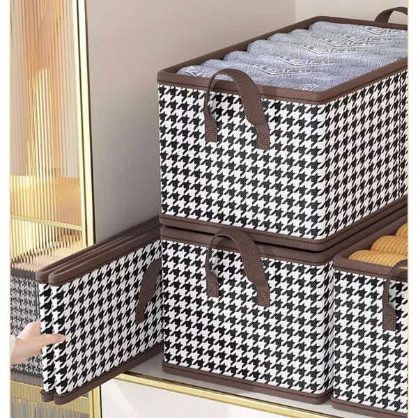 📦Boîte Rangement Vêtements Pliable - Structure Renforcée, Poignées - Gain de Place, Organisez Votre Dressing Facilement !🏠