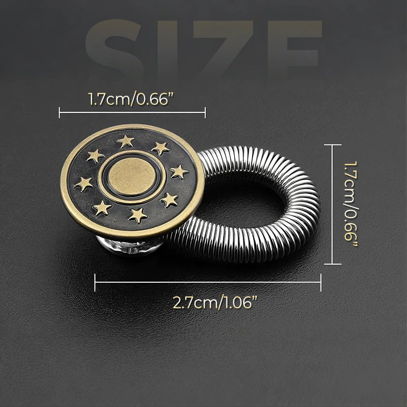 🔝Bouton d'extension de taille à ressort métallique pour jeans🔩👖
