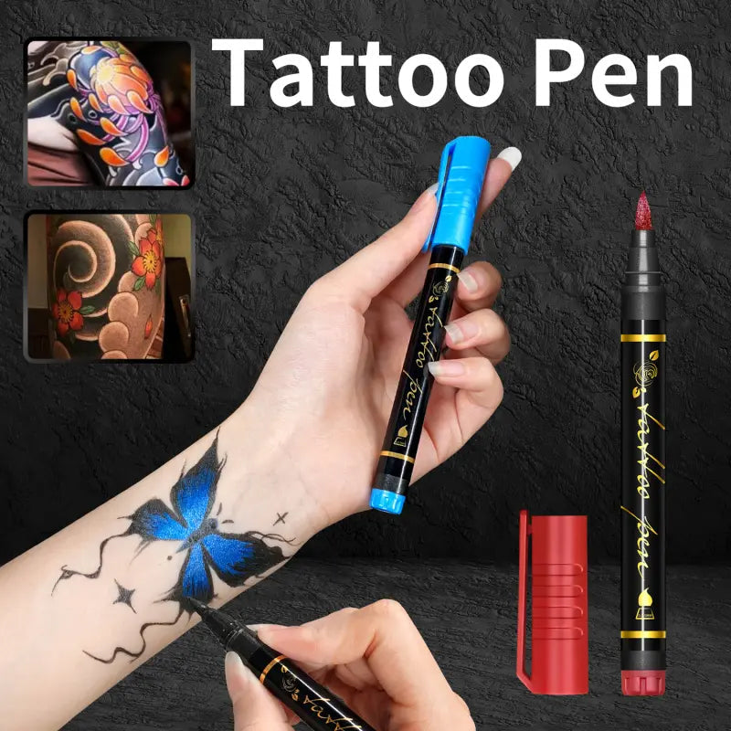 🌈Soldes exceptionnels 49 % de réduction🎨Set de 10 marqueurs pour tatouages temporaires