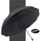 Grand Parapluie Pliable Résistant au Vent à 12 Baleines