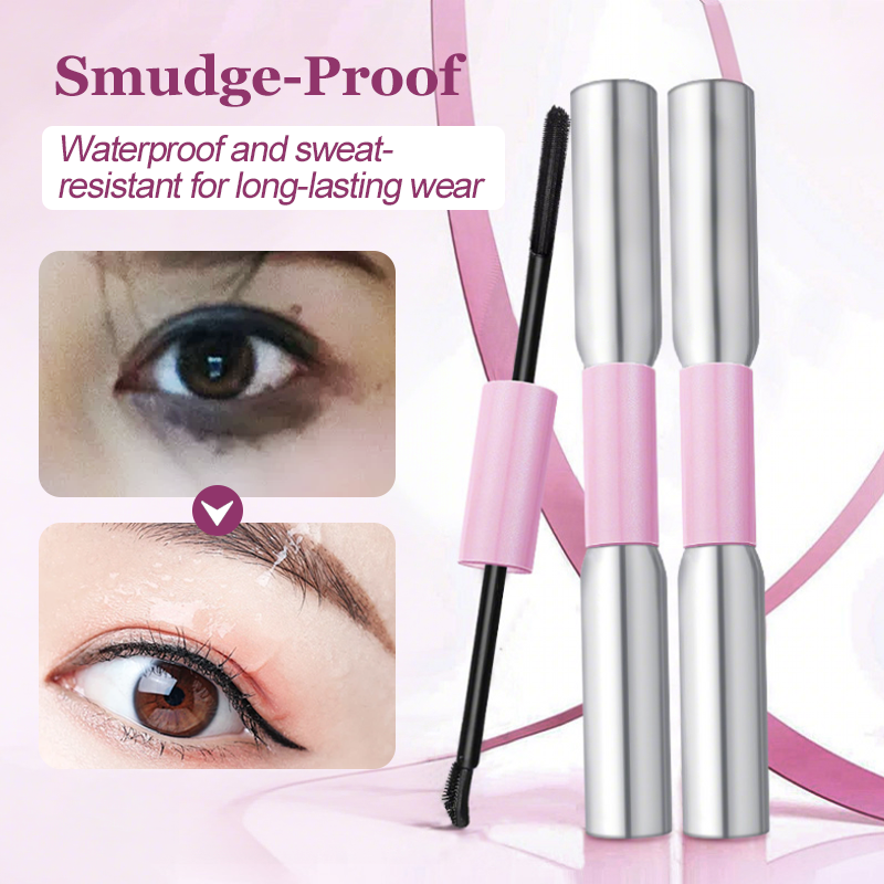 🎉 Offre limitée ! 💄 Mascara Double Embout Résistant à l'Eau – Volume & Longueur, Brosse 2-en-1, Tenue Longue Durée pour Tous les Jours ✨