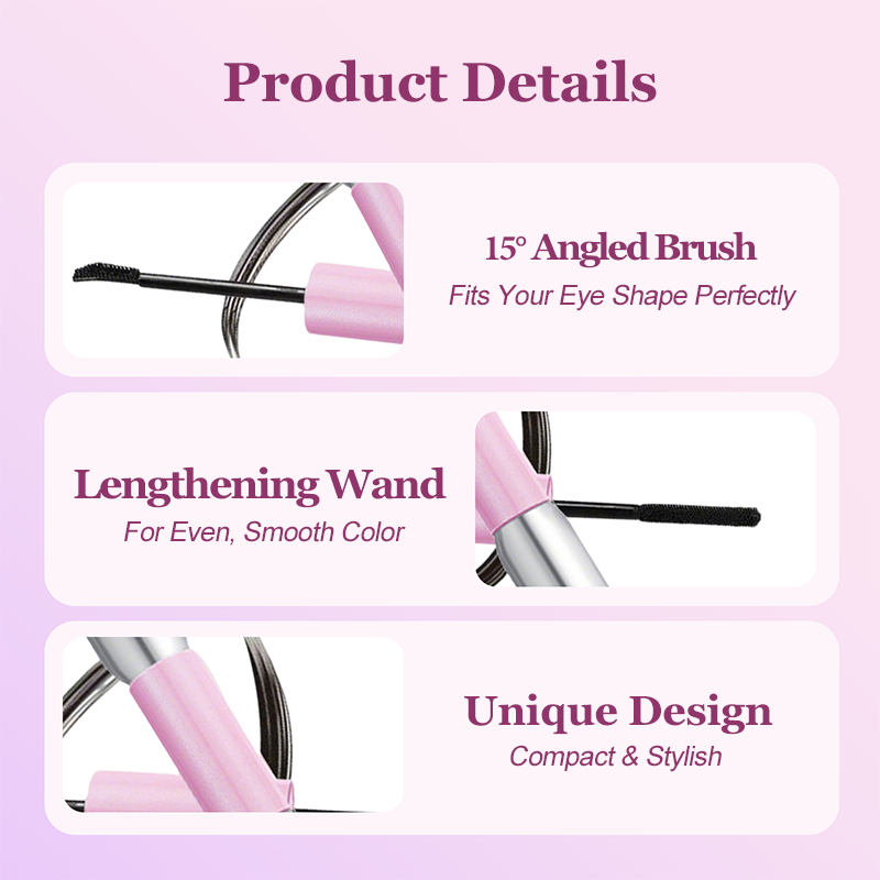 🎉 Offre limitée ! 💄 Mascara Double Embout Résistant à l'Eau – Volume & Longueur, Brosse 2-en-1, Tenue Longue Durée pour Tous les Jours ✨