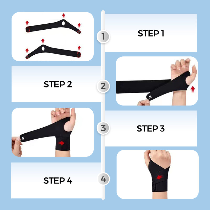 Support élastique de compression pour poignet