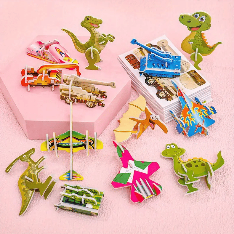 Puzzle 3D éducatif de dessins animés