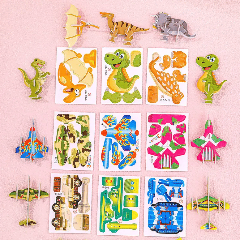 Puzzle 3D éducatif de dessins animés