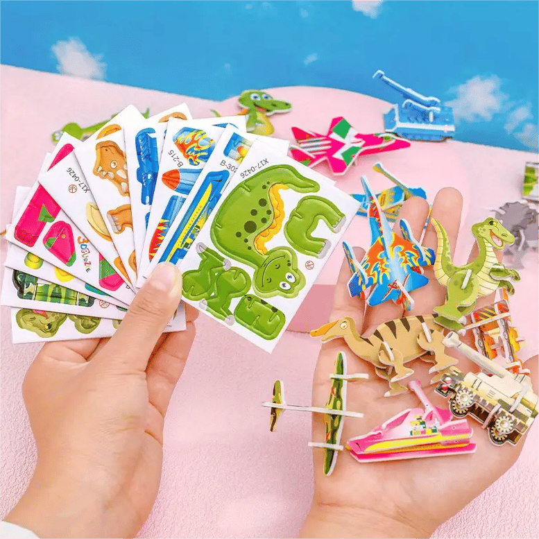 Puzzle 3D éducatif de dessins animés