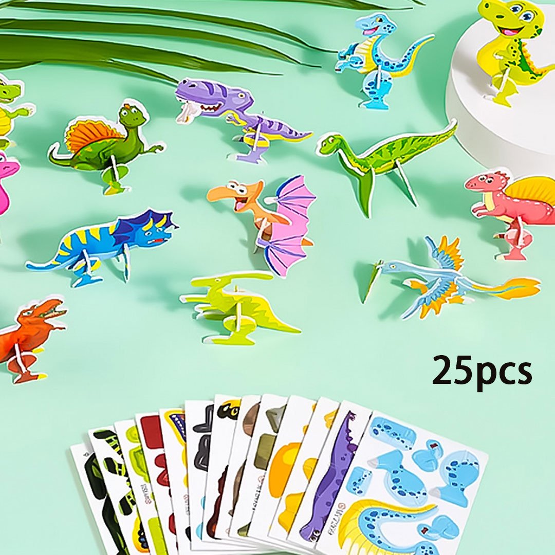 Puzzle 3D éducatif de dessins animés