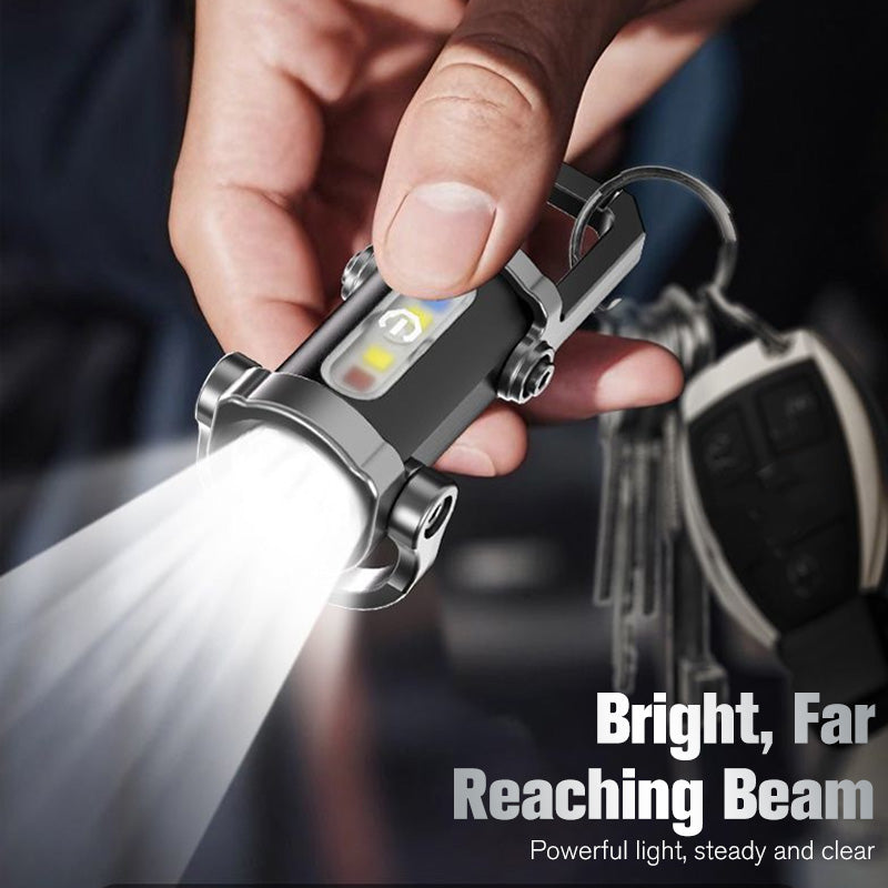 📢50% de réduction💡Lampe de poche porte-clés rechargeable – 7 modes, étanche & ultra-puissante, plus légère qu’une clé ! 🔑