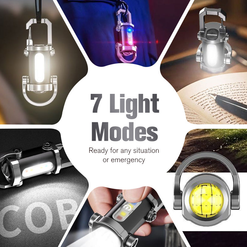 📢50% de réduction💡Lampe de poche porte-clés rechargeable – 7 modes, étanche & ultra-puissante, plus légère qu’une clé ! 🔑