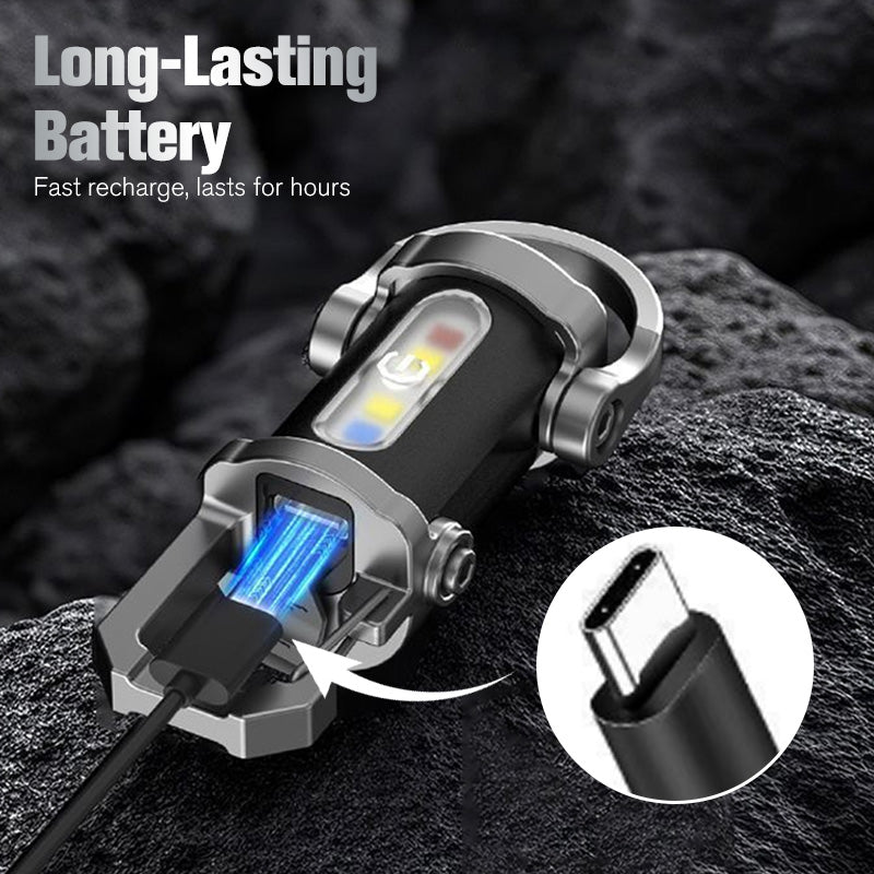 📢50% de réduction💡Lampe de poche porte-clés rechargeable – 7 modes, étanche & ultra-puissante, plus légère qu’une clé ! 🔑