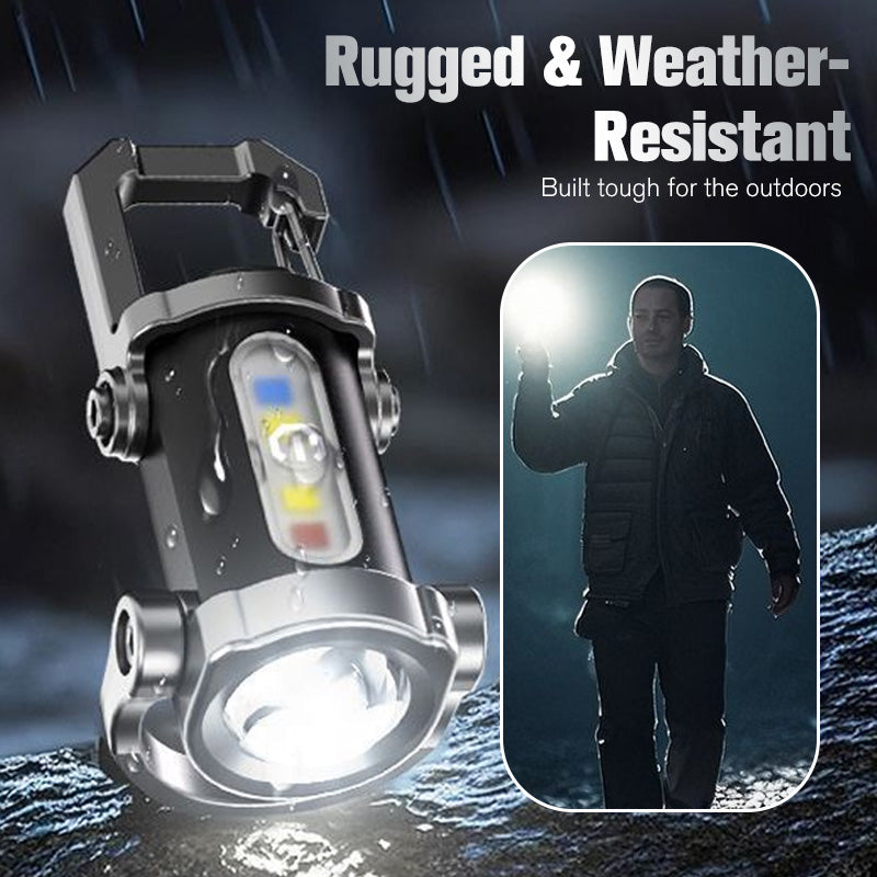 📢50% de réduction💡Lampe de poche porte-clés rechargeable – 7 modes, étanche & ultra-puissante, plus légère qu’une clé ! 🔑