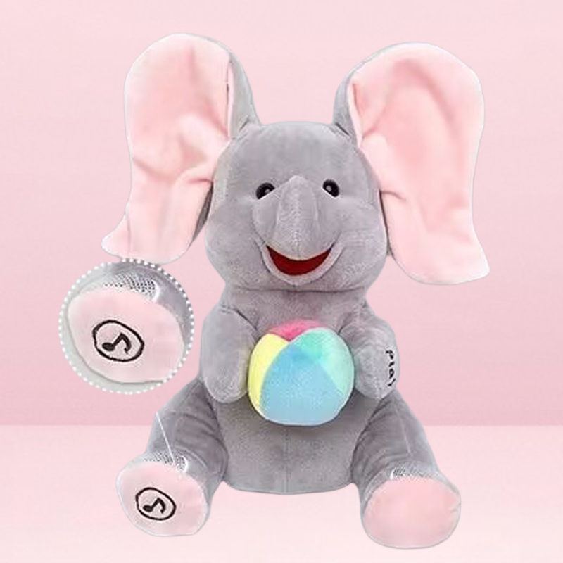 🐘 Jouet Doudou Éléphant Cache-Cache