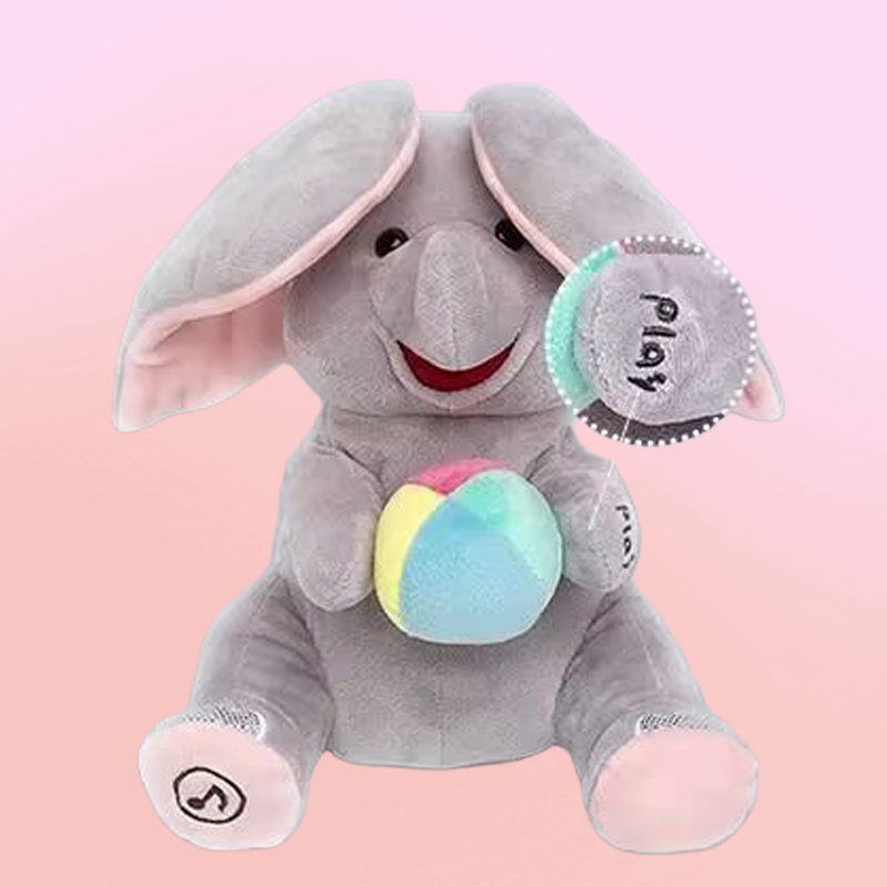 🐘 Jouet Doudou Éléphant Cache-Cache
