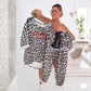 🐆 Ensemble coordonné chic à imprimé léopard pour femme – Polyvalent pour les tenues de tous les jours et de soirée