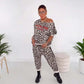 🐆 Ensemble coordonné chic à imprimé léopard pour femme – Polyvalent pour les tenues de tous les jours et de soirée