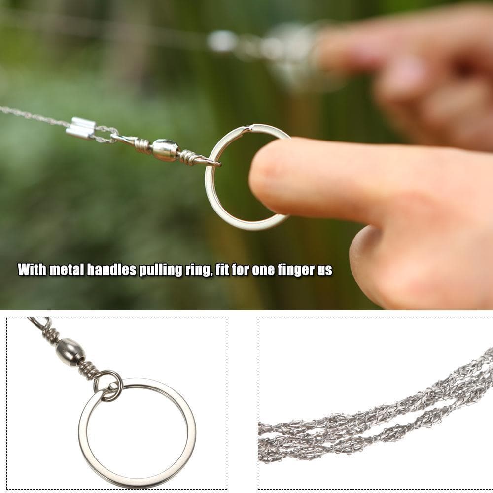 📢Achetez-en 1 offrez-en 1🔪Scie à fil en acier inoxydable pour survie – Coupe tout, ultra-portable, idéale pour randonnée & camping🌲
