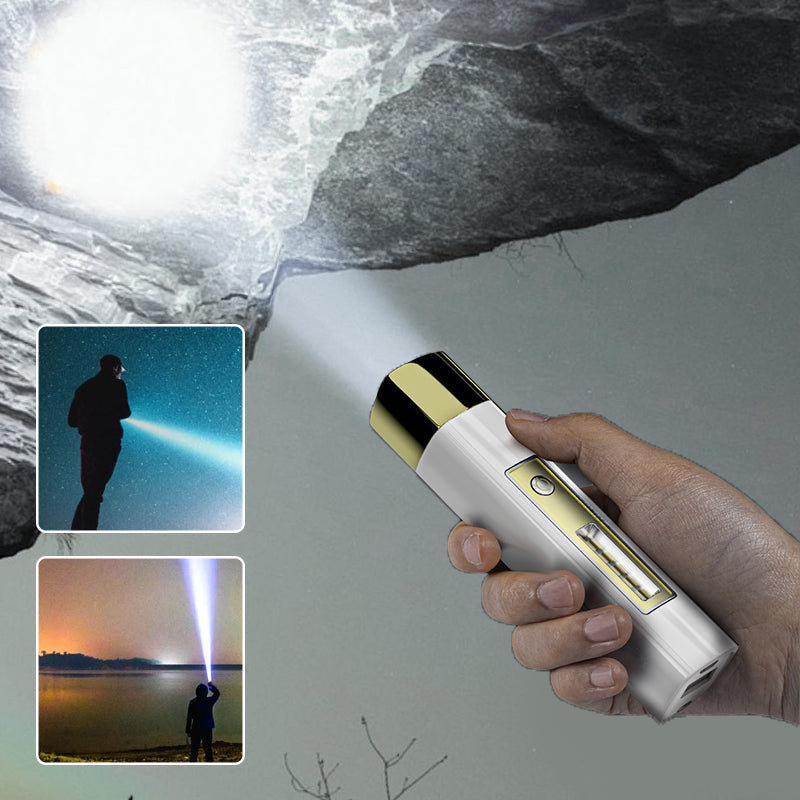 Mini Lampe Torche Haute Luminosité et Batterie Externe 2-en-1