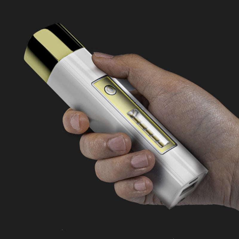 Mini Lampe Torche Haute Luminosité et Batterie Externe 2-en-1
