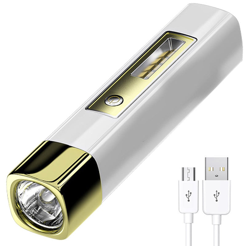 Mini Lampe Torche Haute Luminosité et Batterie Externe 2-en-1