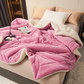❤️‍🔥Cadeau d'hiver🎁Couverture en peluche d'agneau épaisse double couche