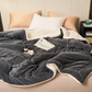 ❤️‍🔥Cadeau d'hiver🎁Couverture en peluche d'agneau épaisse double couche