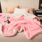 ❤️‍🔥Cadeau d'hiver🎁Couverture en peluche d'agneau épaisse double couche
