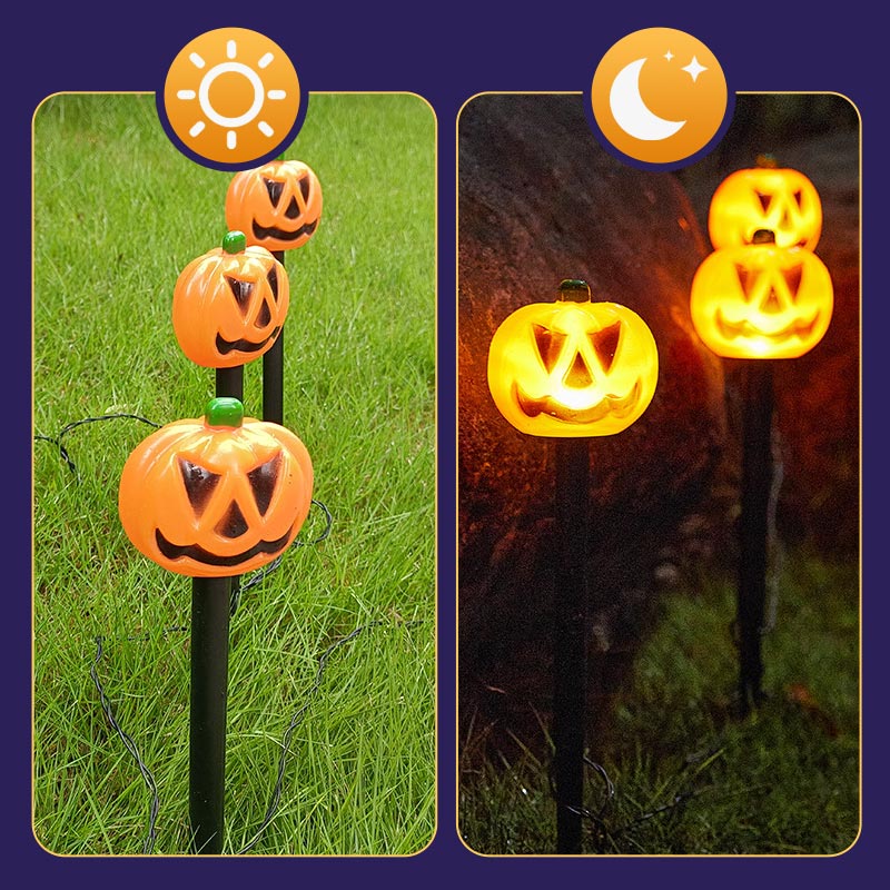 🎃 50% DE RÉDUCTION ! 🎃 Lumière Solaire pour Jardin en Forme de Citrouille – Décoration Chaleureuse, Énergie Solaire & Résistante à l'Eau – Parfaite pour Halloween et le Jardin 🌙