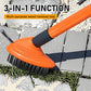 Ensemble 3 en 1 de brosses métalliques pour désherbage