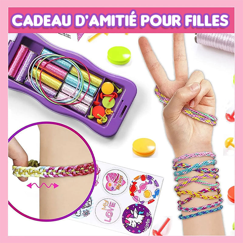 Kit DIY de Fabrication de Bracelets - Cadeau pour Enfants - Améliore les Compétences Manuelles