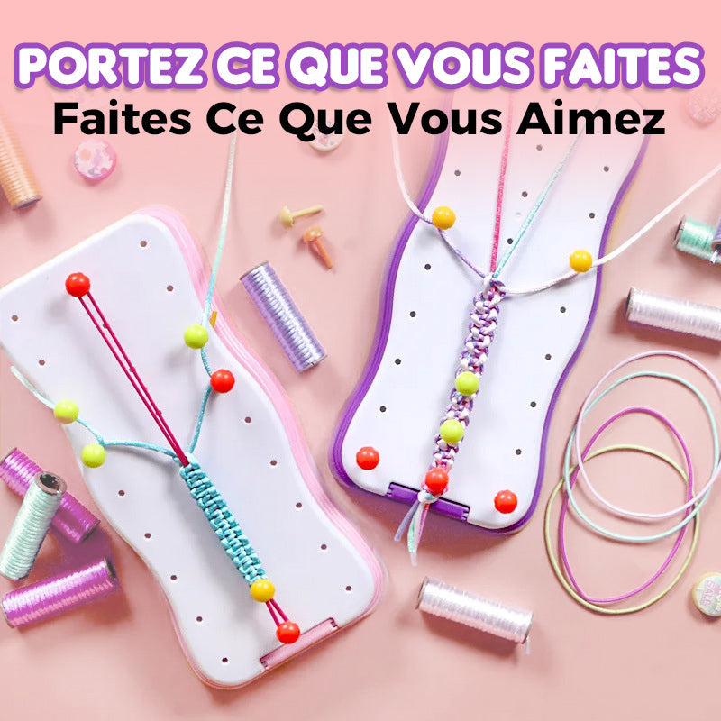 Kit DIY de Fabrication de Bracelets - Cadeau pour Enfants - Améliore les Compétences Manuelles