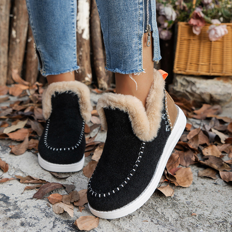 👢49% DE RÉDUCTION !❄️Bottes de Neige Femmes à Doublure Polaire🧊Semelle Antidérapante et Isolation Chaude pour Temps Glacial📦
