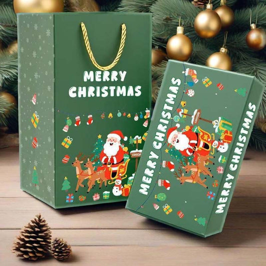 ✨50% de réduction🎅Boîte Cadeau de Noël Pliable et Rebondissante🎄Surprise Magique avec Confettis !