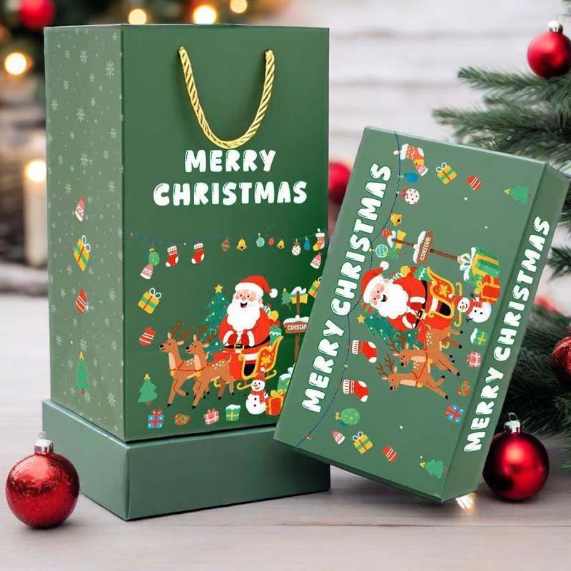 ✨50% de réduction🎅Boîte Cadeau de Noël Pliable et Rebondissante🎄Surprise Magique avec Confettis !