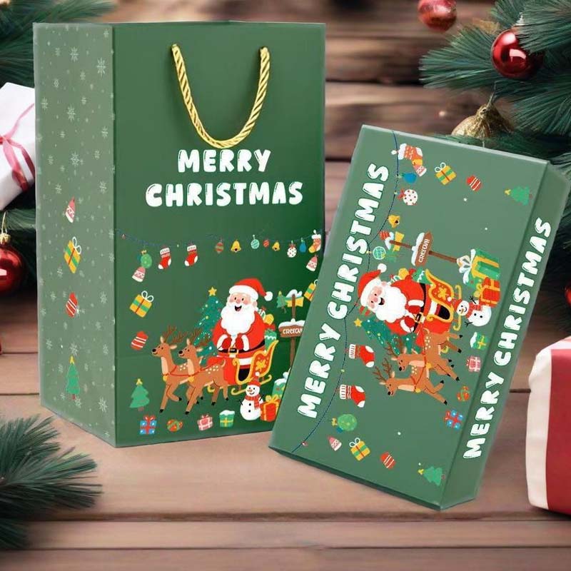 ✨50% de réduction🎅Boîte Cadeau de Noël Pliable et Rebondissante🎄Surprise Magique avec Confettis !