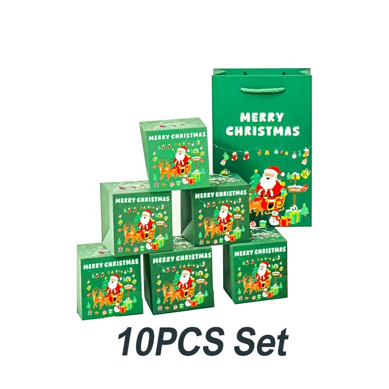 ✨50% de réduction🎅Boîte Cadeau de Noël Pliable et Rebondissante🎄Surprise Magique avec Confettis !