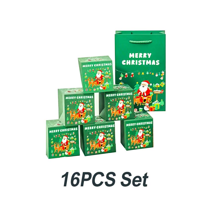 ✨50% de réduction🎅Boîte Cadeau de Noël Pliable et Rebondissante🎄Surprise Magique avec Confettis !