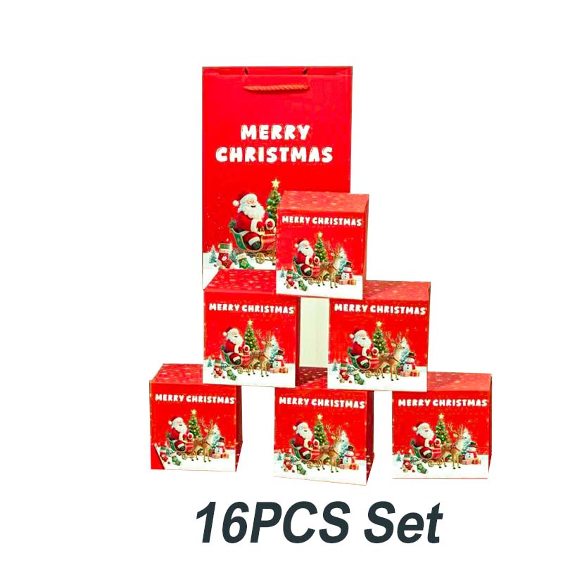 ✨50% de réduction🎅Boîte Cadeau de Noël Pliable et Rebondissante🎄Surprise Magique avec Confettis !