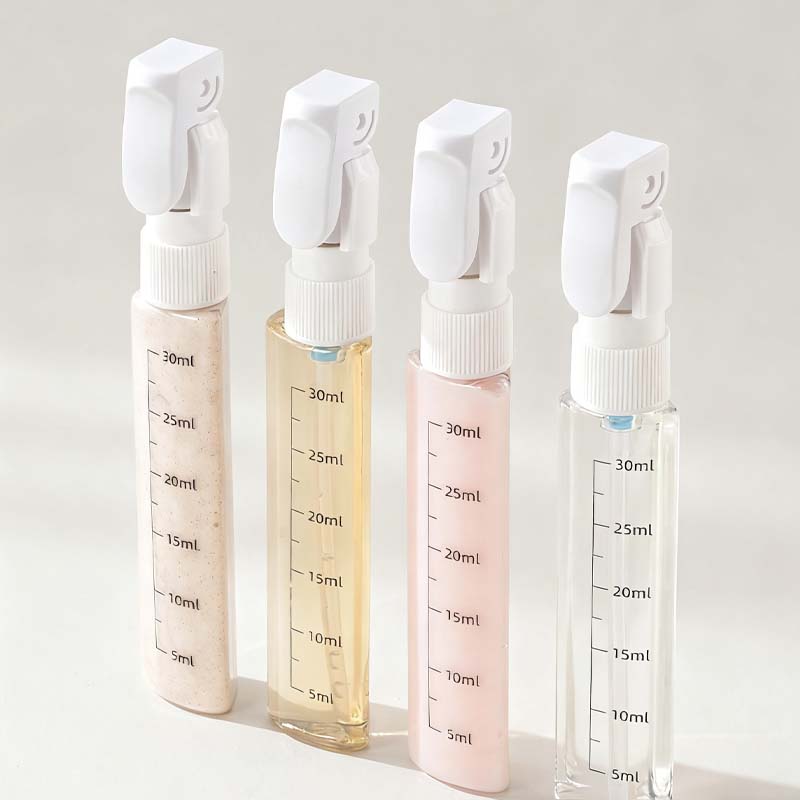 🧳Flacons distributeurs rechargeables 4 en 1 pour le voyage – Compact, étanche & ultra-pratique ✈️🧴
