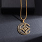 🔥DERNIER JOUR – 50% DE RÉDUCTION🌙Collier Pendentif Lune Celtique – Acier Inoxydable, Unisexe & Symbolisme de Protection