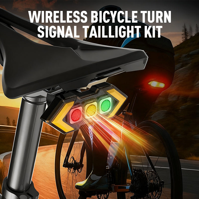 Kit de Feu Arrière Clignotant Sans Fil pour Vélo