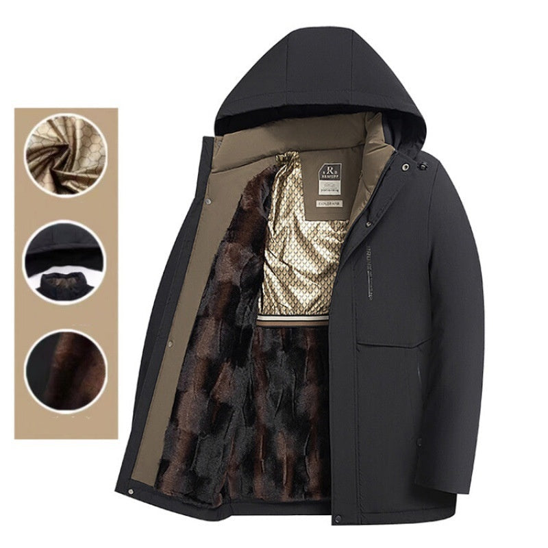 ✨Manteau Hiver Homme Parka Chaud🧥Isolation Haute Performance avec Capuche Amovible pour Temps Glacials❄️