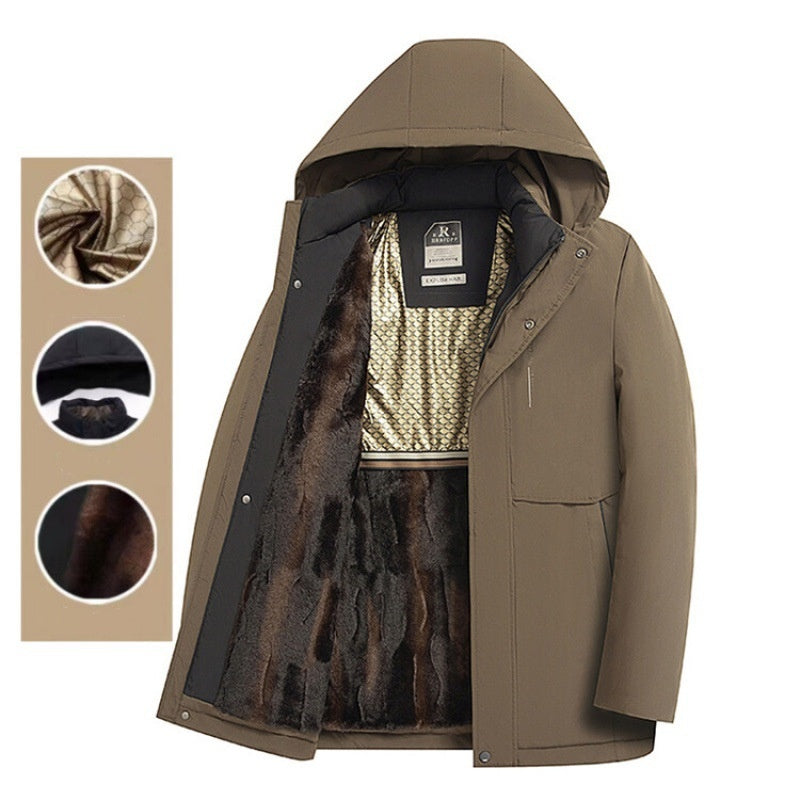 ✨Manteau Hiver Homme Parka Chaud🧥Isolation Haute Performance avec Capuche Amovible pour Temps Glacials❄️