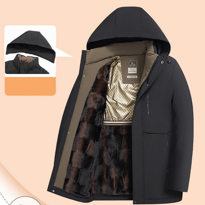 ✨Manteau Hiver Homme Parka Chaud🧥Isolation Haute Performance avec Capuche Amovible pour Temps Glacials❄️
